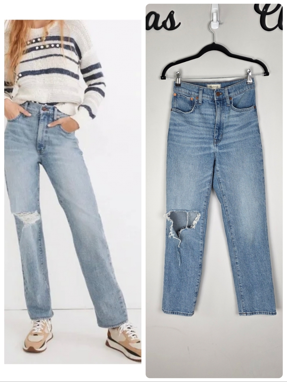 Madewell The Perfect Vintage Straight Jean‎ in Reinhart Wash Size 24